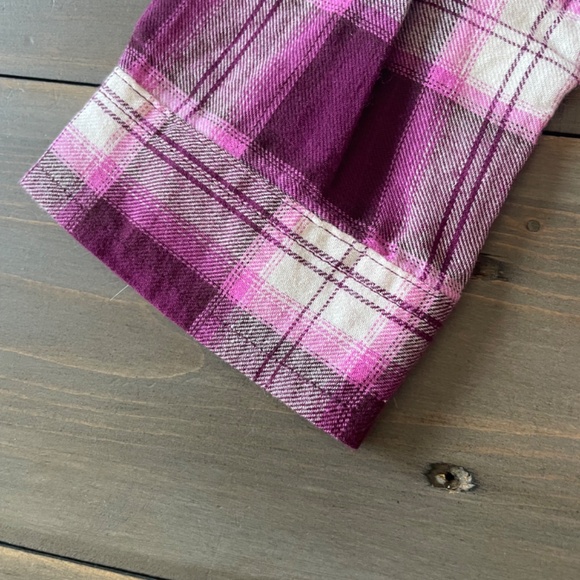 Purple/Pink Plaid Shirt NWT - Picture 3 of 7